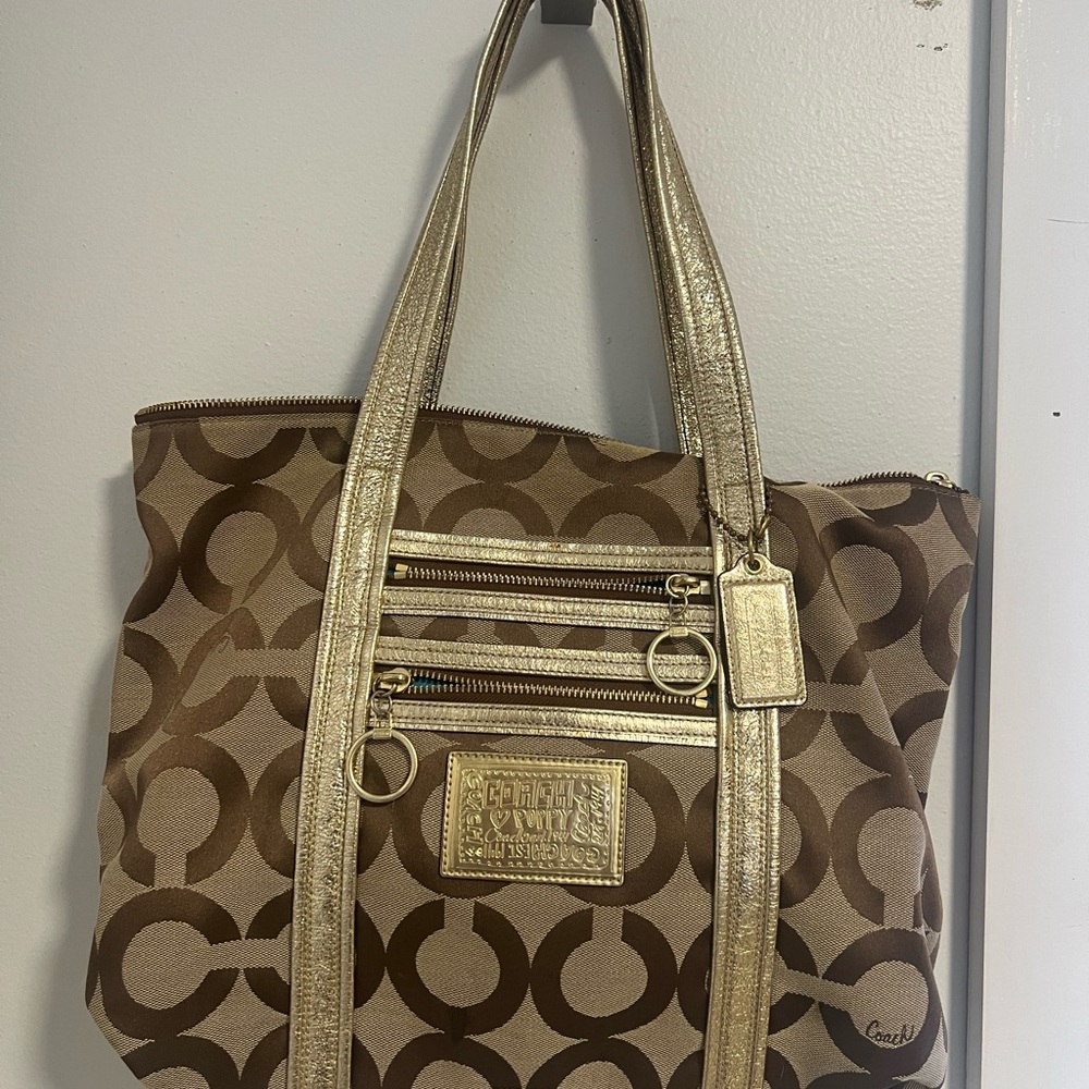 Coach Poppy Op Art Glam Tote Shoulder Bag
Free shippin😉